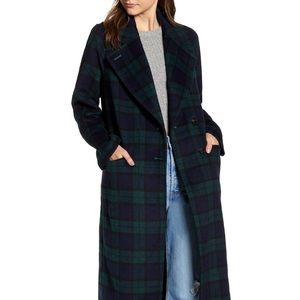 ISO Avec Les Filles Black Watch Plaid Wool Coat S - In Search Of (Not Selling)
